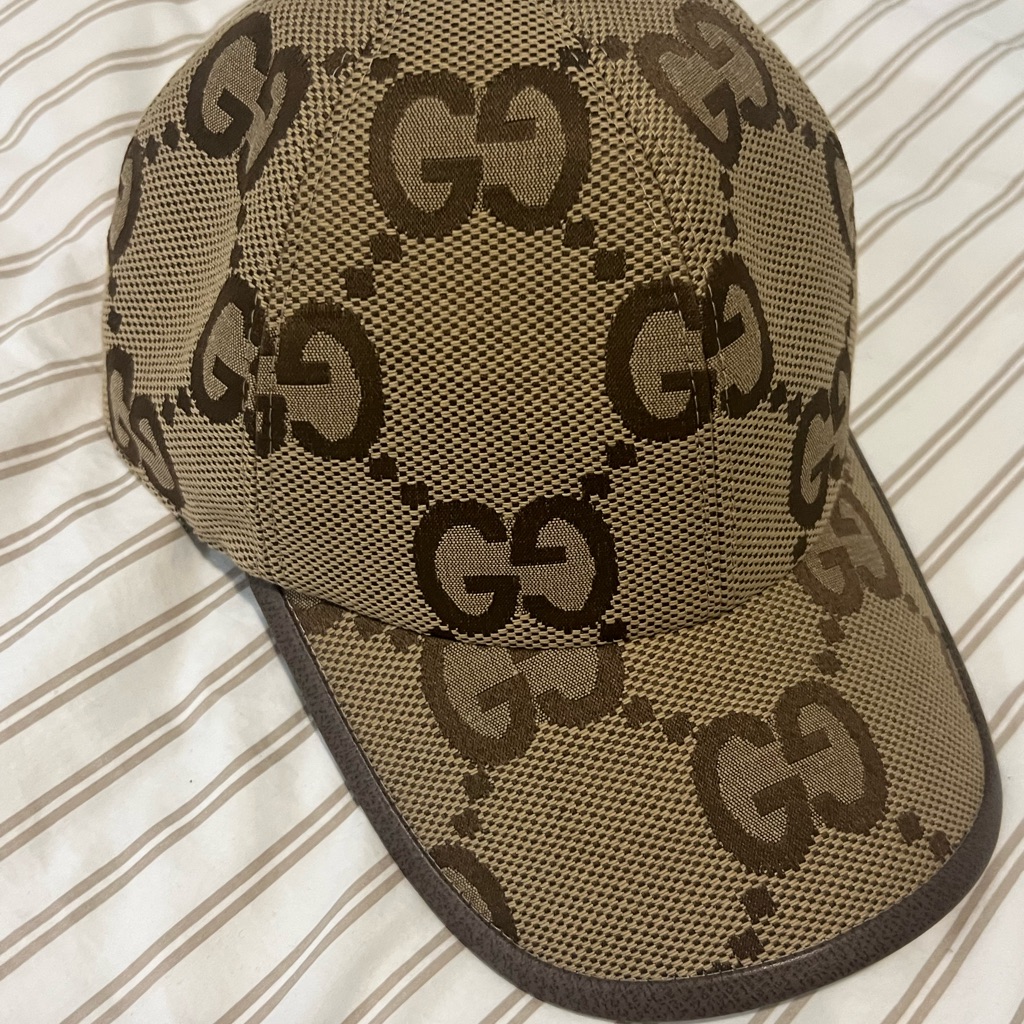 Gucci Brown/Tan Gg Monogram Baseball Cap